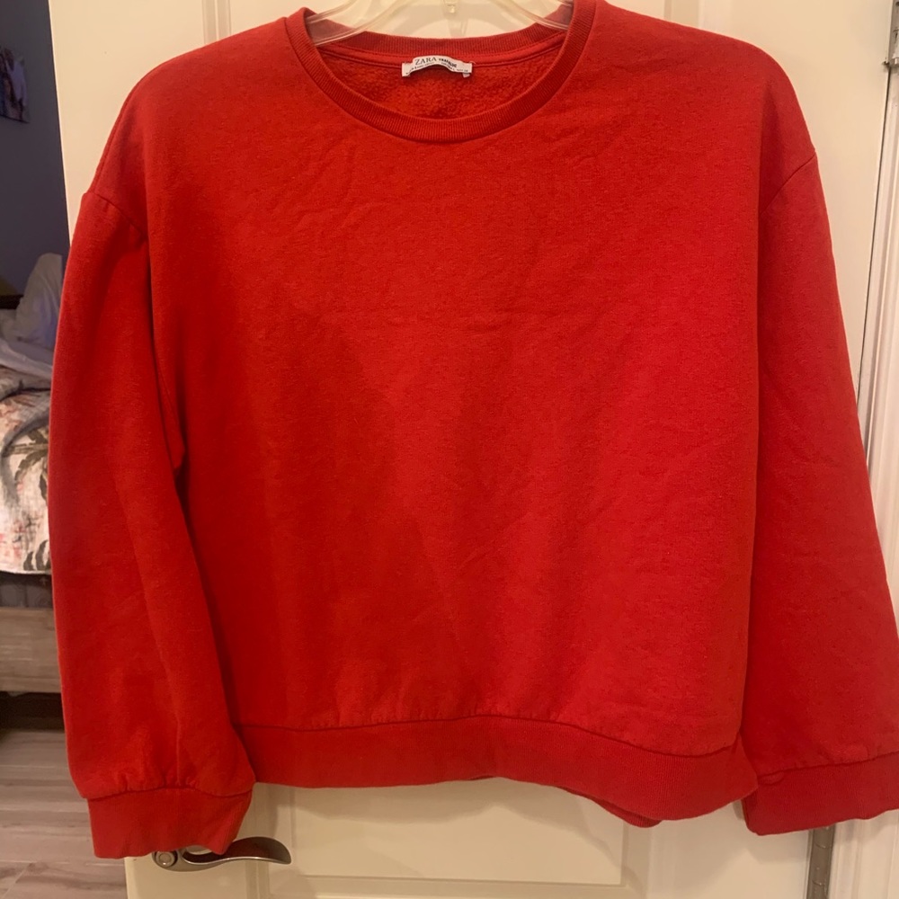 Zara Red Crewneck